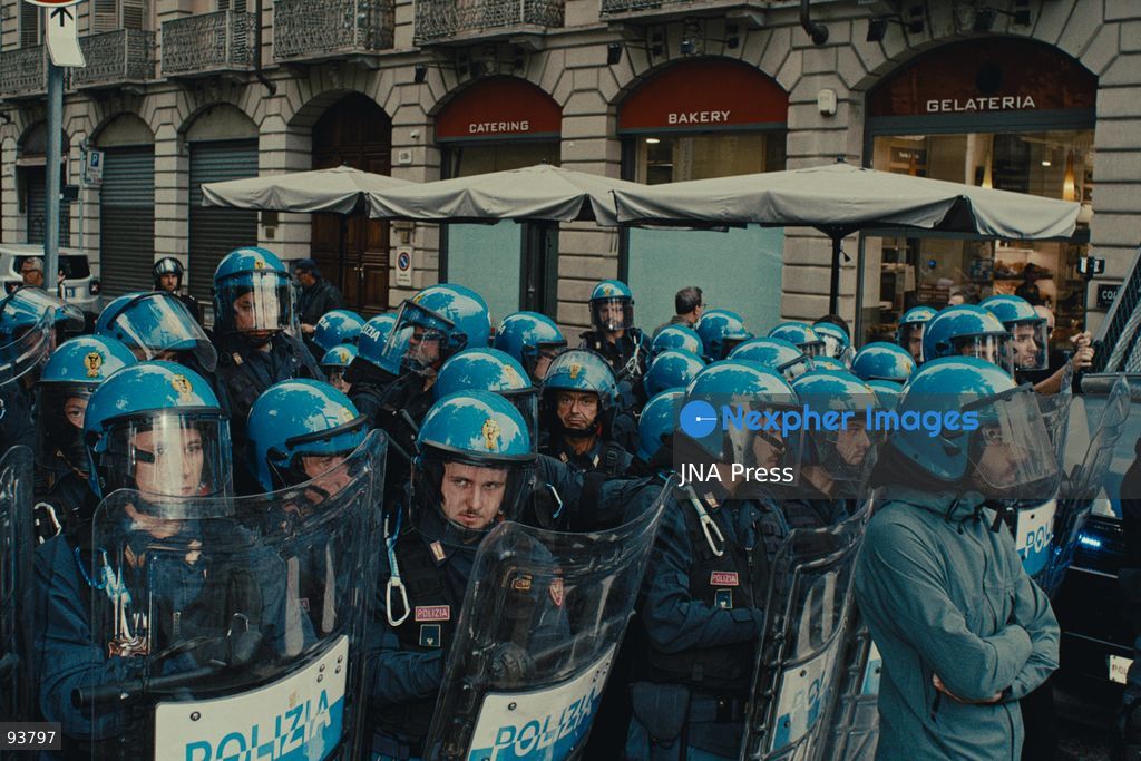 TURIN, ITALY, SEPTEMBER 18, 2026: Demonstrators march through central Turin during a protest against the presence of Roberto Vannacci, leader of Futuro Nazionale, who was attending a conference on urban security at the NH Torino Centro hotel. The demonstration began as a picket near the venue before protesters marched through surrounding streets amid a heavy police presence. The conference, organized by the FSP police union, had initially been presented as professional training for police officers before Italy’s Department of Public Security clarified that it was a union initiative and would not qualify as professional training. Photo by Julian Nelaj / JNA Press. (Photo by Julian Nelaj/JNA Press via Nexpher Images)