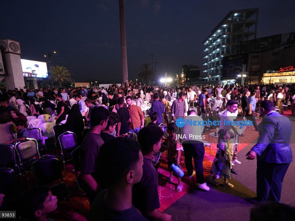BAGHDAD, IRAQ, SEPTEMBER 18, 2026: Visitors attend the third edition of the Book Festival at Muzaffar Square in Sadr City, eastern Baghdad. Organizers distributed 12,000 books free of charge during the event, which aims to encourage reading and make books more accessible to the local community. Photo by Muntazer Sahip/ JNA Press. (Photo by Muntazer Uday Sahib/JNA Press via Nexpher Images)