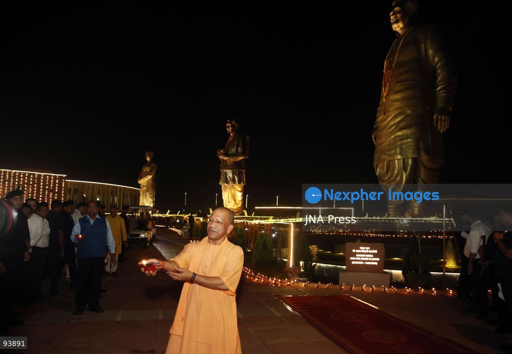 LUCKNOW, INDIA, SEPTEMBER 17, 2026: Thousands of earthen lamps illuminate Rashtra Prerna Sthal in Lucknow during an event marking Indian Prime Minister Narendra Modi’s 76th birthday. Organizers said approximately 350,000 lamps were lit during the celebration. Photo by Jitendra Prakash / JNA Press. (Photo by Jitendra Prakash/JNA Press via Nexpher Images)