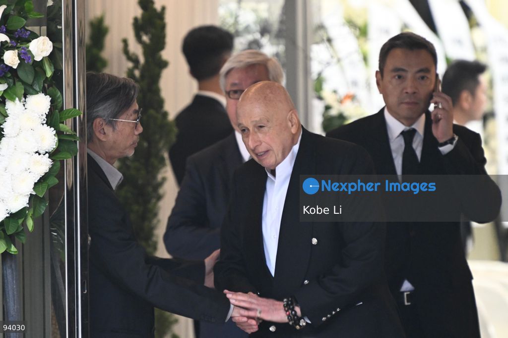 Allan Zeman, Chairman of Lan Kwai Fong Group, leaving the Hong Kong Funeral Home in North Point on September 19, 2026 in Hong Kong. Today, the public memorial ceremony for Hong Kong's first Chief Executive, Tung Chee-hwa at the Hong Kong Funeral Home in North Point. (Photo by Kobe Li/Nexpher Images)