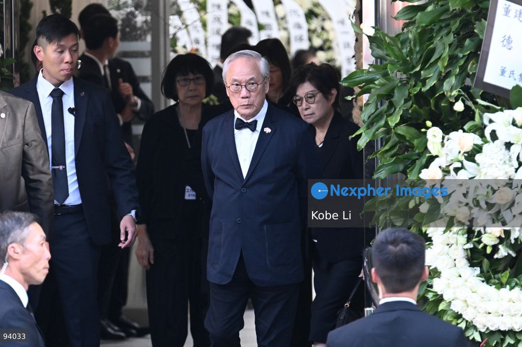 Donald Tsang Yam-kuen, Former Chief Executive, leaving the Hong Kong Funeral Home in North Point on September 19, 2026 in Hong Kong. Today, the public memorial ceremony for Hong Kong's first Chief Executive, Tung Chee-hwa at the Hong Kong Funeral Home in North Point. (Photo by Kobe Li/Nexpher Images)