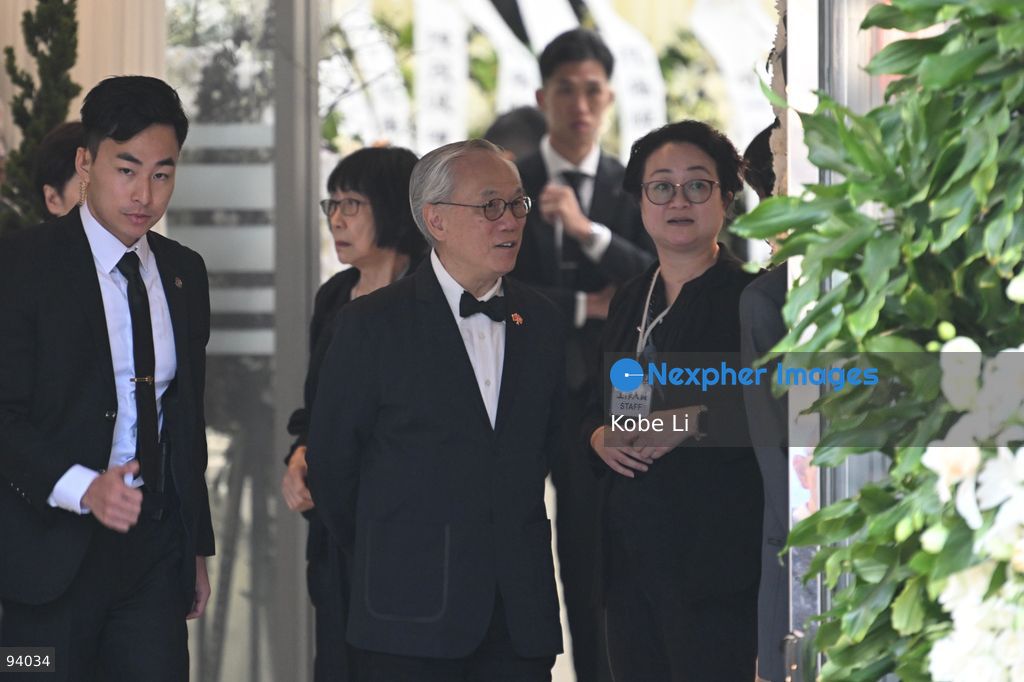 Donald Tsang Yam-kuen, Former Chief Executive, leaving the Hong Kong Funeral Home in North Point on September 19, 2026 in Hong Kong. Today, the public memorial ceremony for Hong Kong's first Chief Executive, Tung Chee-hwa at the Hong Kong Funeral Home in North Point. (Photo by Kobe Li/Nexpher Images)