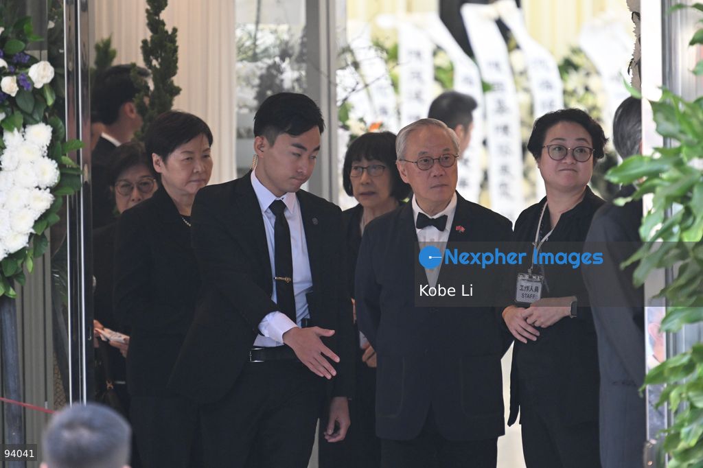 Donald Tsang Yam-kuen, Former Chief Executive, leaving the Hong Kong Funeral Home in North Point on September 19, 2026 in Hong Kong. Today, the public memorial ceremony for Hong Kong's first Chief Executive, Tung Chee-hwa at the Hong Kong Funeral Home in North Point. (Photo by Kobe Li/Nexpher Images)