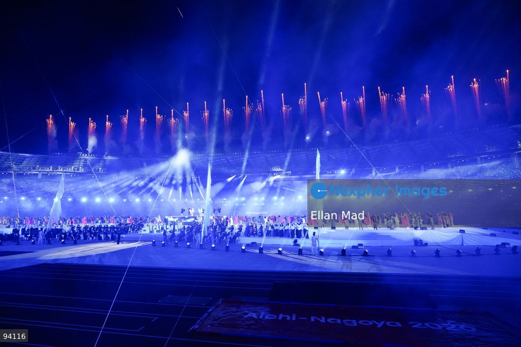 A general view showing the venue at the 2026 Asian Games opening ceremony on September 19, 2026 in Nagoya, Japan (Photo by Ellan Mad/Nexpher Images)
