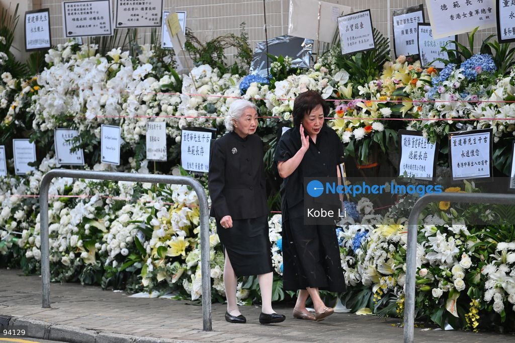 Elsie Leung Oi-sie leaving the Hong Kong Funeral Home in North Point on September 19, 2026 in Hong Kong. Today, the public memorial ceremony for Hong Kong's first Chief Executive, Tung Chee-hwa at the Hong Kong Funeral Home in North Point. (Photo by Kobe Li/Nexpher Images)