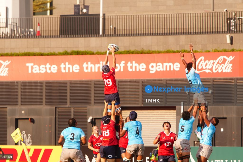 A general view shows match action between Hong Kong, China and Fiji during their Round 2 fixture of the 2026 WXV Global Series at Kai Tak Youth Sports Ground on September 19, 2026 in Hong Kong. Hong Kong, China fought hard in the second half but fell 26-54 to Fiji. (Photo by Zulu Lo/TMHK via Nexpher Images)