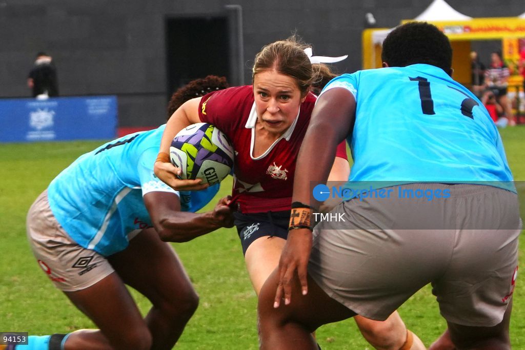 A general view shows match action between Hong Kong, China and Fiji during their Round 2 fixture of the 2026 WXV Global Series at Kai Tak Youth Sports Ground on September 19, 2026 in Hong Kong. Hong Kong, China fought hard in the second half but fell 26-54 to Fiji. (Photo by Zulu Lo/TMHK via Nexpher Images)