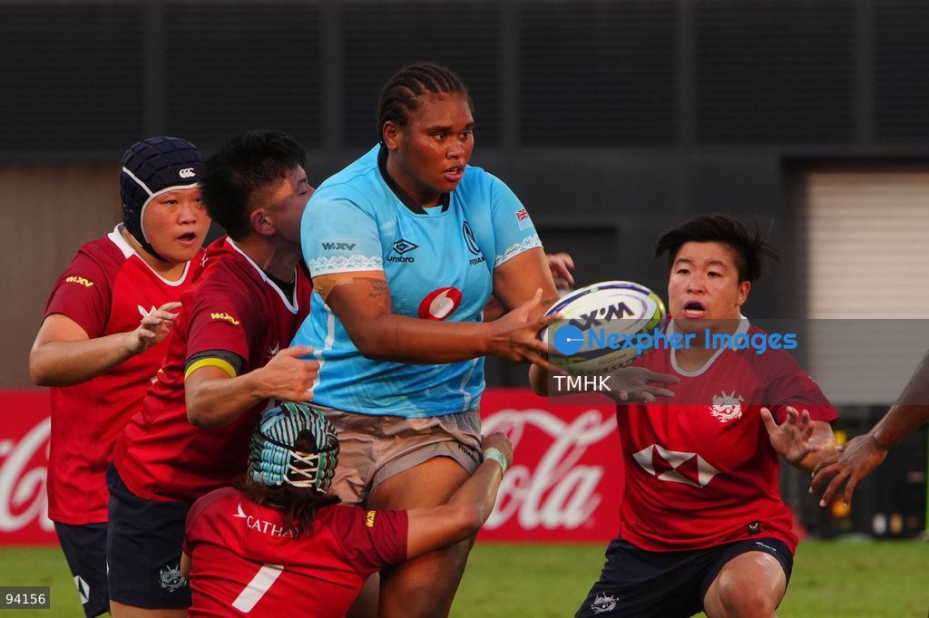 A general view shows match action between Hong Kong, China and Fiji during their Round 2 fixture of the 2026 WXV Global Series at Kai Tak Youth Sports Ground on September 19, 2026 in Hong Kong. Hong Kong, China fought hard in the second half but fell 26-54 to Fiji. (Photo by Zulu Lo/TMHK via Nexpher Images)