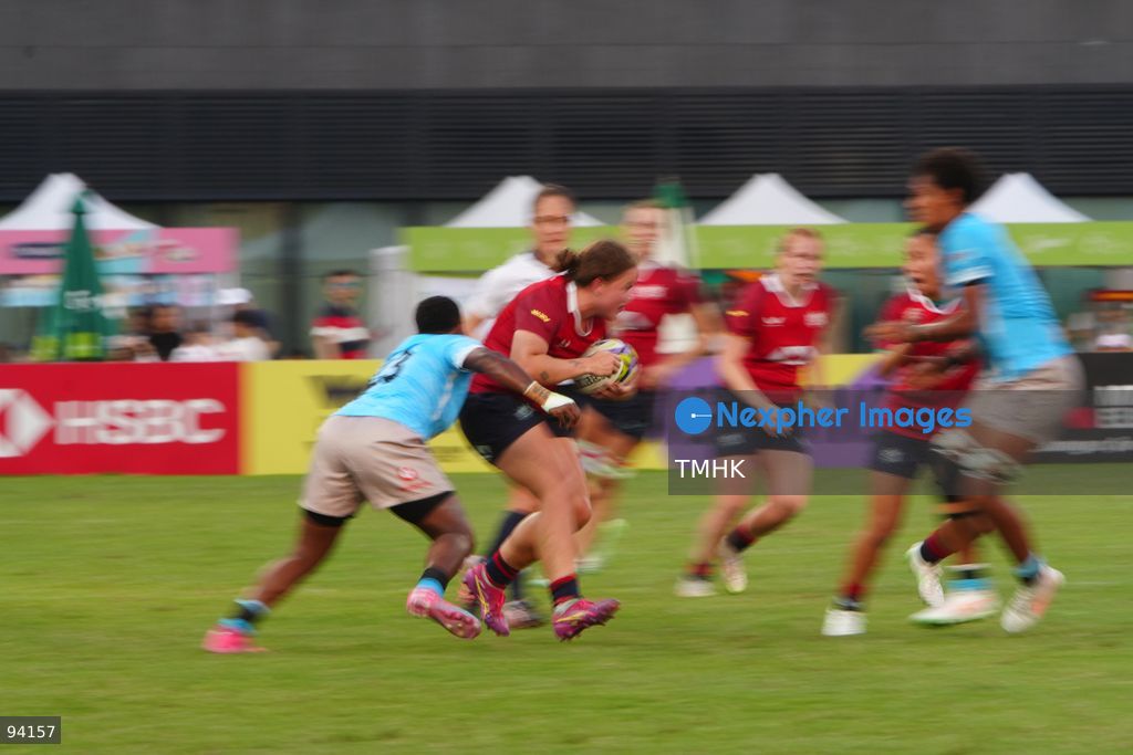 A general view shows match action between Hong Kong, China and Fiji during their Round 2 fixture of the 2026 WXV Global Series at Kai Tak Youth Sports Ground on September 19, 2026 in Hong Kong. Hong Kong, China fought hard in the second half but fell 26-54 to Fiji. (Photo by Zulu Lo/TMHK via Nexpher Images)
