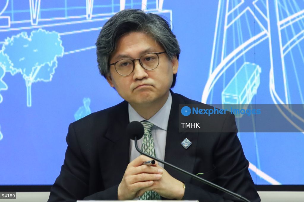 A close-up view shows Secretary Law Reform Commission Wesley Wong Wai-chung attending a press conference on the 2026 Policy Address and the "First Five-Year Plan of Hong Kong" on September 18, 2026 in Hong Kong. (Photo by Gordon Choi/TMHK via Nexpher Images)