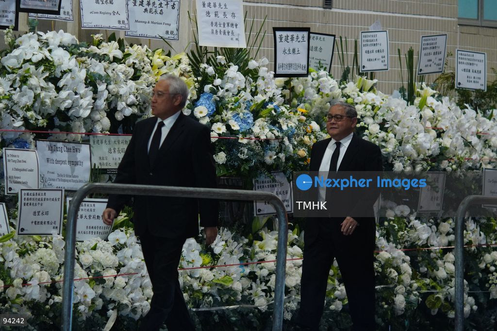 Political figures and business leaders arrive at the Hong Kong Funeral Home in North Point to pay their respects during the wake for former Chief Executive Tung Chee-hwa on September 19, 2026 in Hong Kong. (Photo by Zulu Lo/TMHK via Nexpher Images)