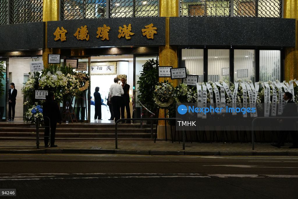 A wide view shows the exterior of the Hong Kong Funeral Home in North Point where the wake for former Chief Executive Tung Chee-hwa is held on September 19, 2026 in Hong Kong. Tung, the first Chief Executive of the Hong Kong Special Administrative Region and former vice chairman of the National Committee of the Chinese People's Political Consultative Conference (CPPCC), passed away on September 8 at the age of 89. (Photo by Zulu Lo/TMHK via Nexpher Images)