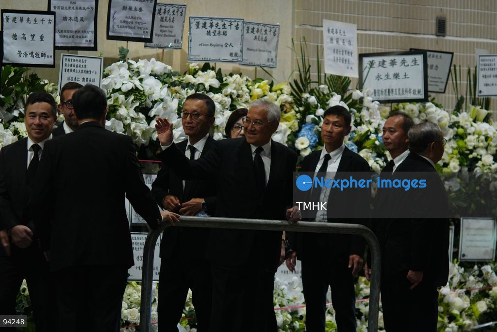 Political figures and business leaders arrive at the Hong Kong Funeral Home in North Point to pay their respects during the wake for former Chief Executive Tung Chee-hwa on September 19, 2026 in Hong Kong. (Photo by Zulu Lo/TMHK via Nexpher Images)