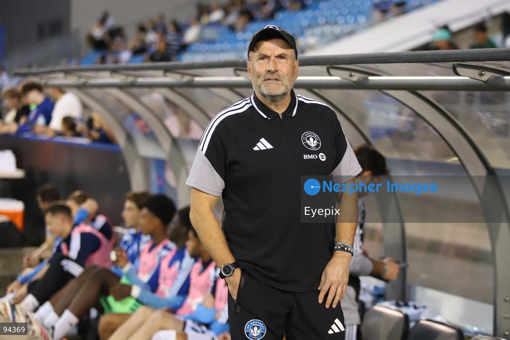 Philippe Eullaffroy head coach of CF Montreal looks on during semi-final match of the Canadian Championship between CF Montreal and Vancouver Whitecaps FC at Saputo Stadium. on September 16, 2026 in Montreal, Canada. (Photo by Horacio Zamora/ Eyepix Group) (Photo by Horacio Zamora/ Eyepix Group/Eyepix via Nexpher Images)
