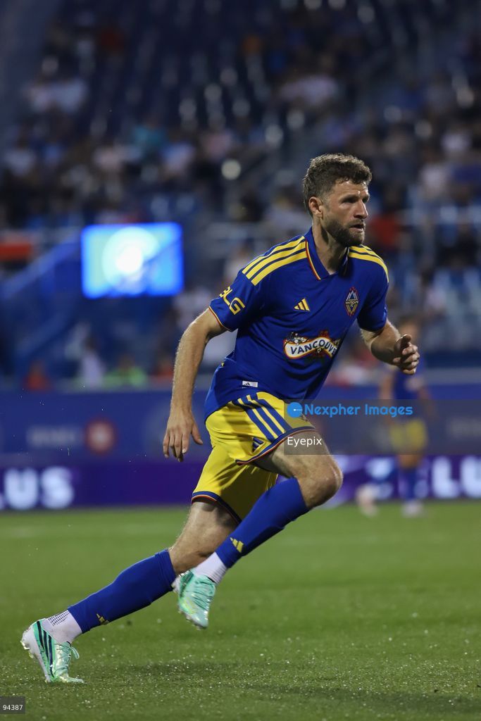 Thomas Muller #13 of Vancouver Whitecaps FC runs during semi-final match of the Canadian Championship between CF Montreal and Vancouver Whitecaps FC at Saputo Stadium. on September 16, 2026 in Montreal, Canada. (Photo by Horacio Zamora/ Eyepix Group) (Photo by Horacio Zamora/ Eyepix Group/Eyepix via Nexpher Images)