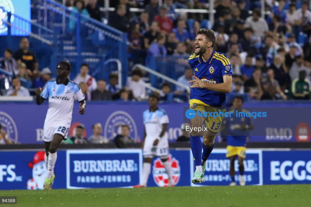 Thomas Muller #13 of Vancouver Whitecaps FC reacts during semi-final match of the Canadian Championship between CF Montreal and Vancouver Whitecaps FC at Saputo Stadium. on September 16, 2026 in Montreal, Canada. (Photo by Horacio Zamora/ Eyepix Group) (Photo by Horacio Zamora/ Eyepix Group/Eyepix via Nexpher Images)