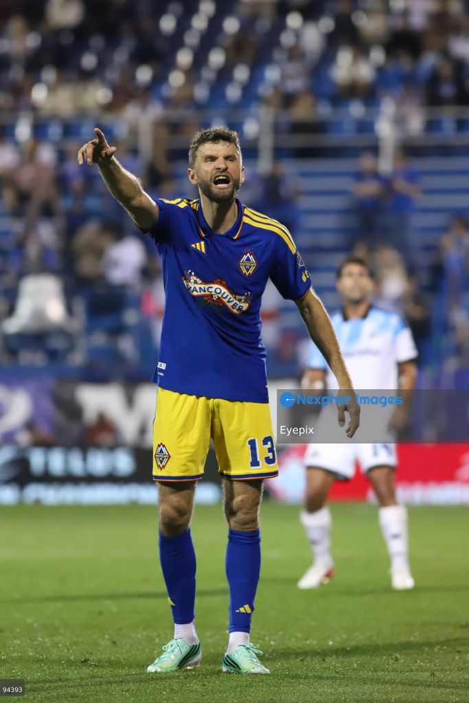 Thomas Muller #13 of Vancouver Whitecaps FC reacts during semi-final match of the Canadian Championship between CF Montreal and Vancouver Whitecaps FC at Saputo Stadium. on September 16, 2026 in Montreal, Canada. (Photo by Horacio Zamora/ Eyepix Group) (Photo by Horacio Zamora/ Eyepix Group/Eyepix via Nexpher Images)