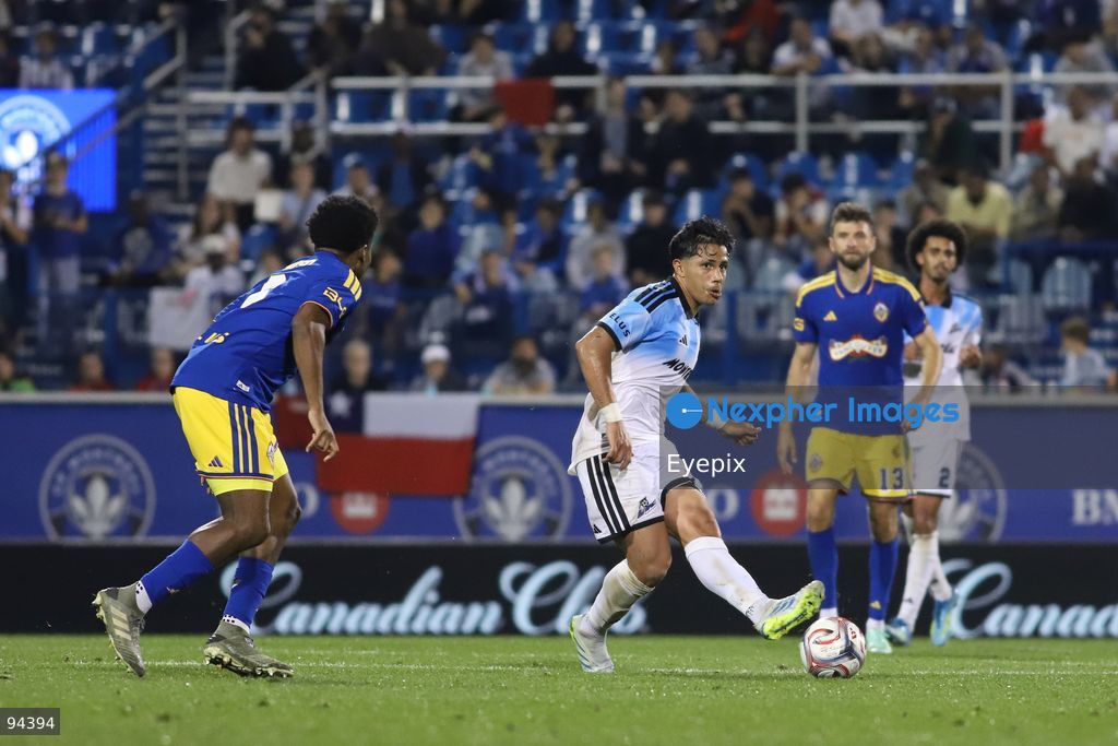 Wiki Carmona #16 of CF Montreal passes the ball during semi-final match of the Canadian Championship between CF Montreal and Vancouver Whitecaps FC at Saputo Stadium. on September 16, 2026 in Montreal, Canada. (Photo by Horacio Zamora/ Eyepix Group) (Photo by Horacio Zamora/ Eyepix Group/Eyepix via Nexpher Images)