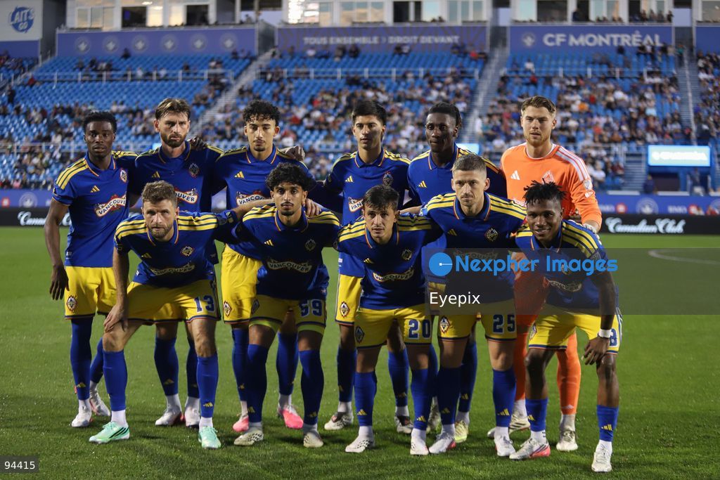 Players of Vancouver Whitecaps FC pose prior to the semi-final match of the Canadian Championship between CF Montreal and Vancouver Whitecaps FC at Saputo Stadium. on September 16, 2026 in Montreal, Canada. (Photo by Horacio Zamora/ Eyepix Group) (Photo by Horacio Zamora/ Eyepix Group/Eyepix via Nexpher Images)