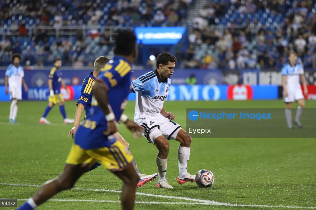 Daniel Ríos #14 of CF Montreal controls the ball during semi-final match of the Canadian Championship between CF Montreal and Vancouver Whitecaps FC at Saputo Stadium. on September 16, 2026 in Montreal, Canada. (Photo by Horacio Zamora/ Eyepix Group) (Photo by Horacio Zamora/ Eyepix Group/Eyepix via Nexpher Images)