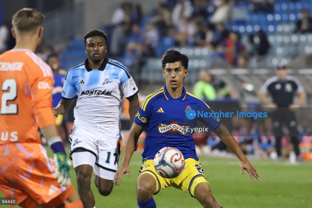 Mathías Laborda #2 of Vancouver Whitecaps FC controls the ball during semi-final match of the Canadian Championship between CF Montreal and Vancouver Whitecaps FC at Saputo Stadium. on September 16, 2026 in Montreal, Canada. (Photo by Horacio Zamora/ Eyepix Group) (Photo by Horacio Zamora/ Eyepix Group/Eyepix via Nexpher Images)