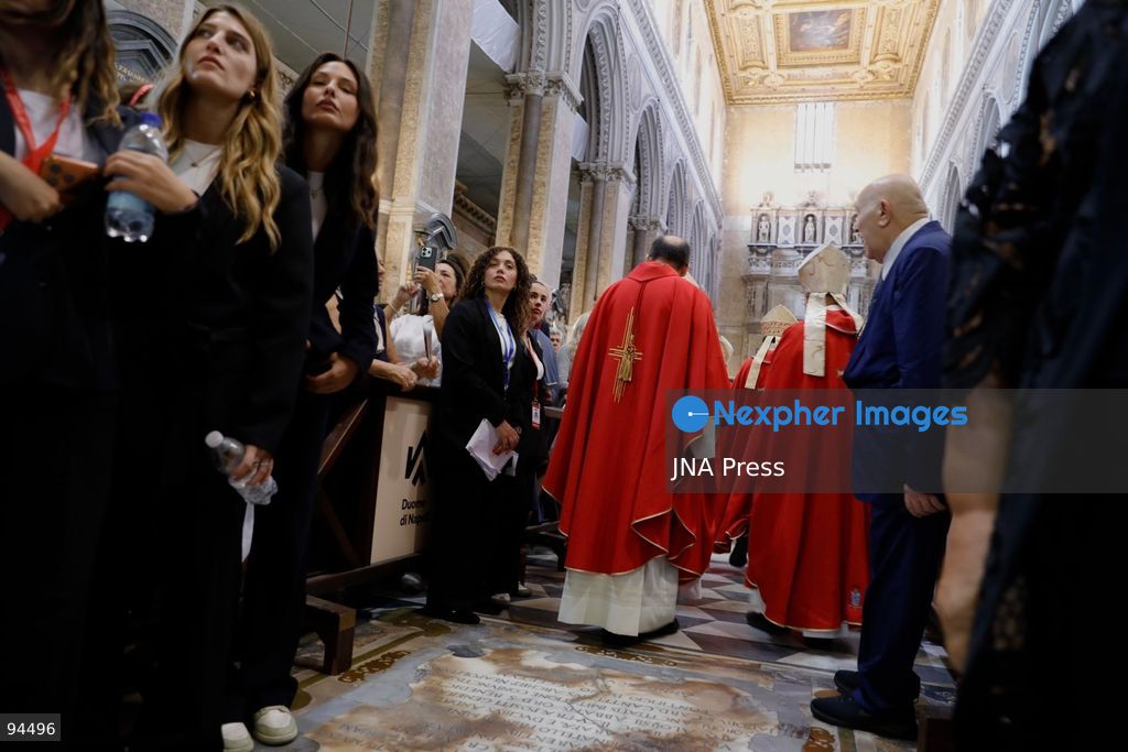Every year, on September 19, thousands of people gather in Naples for the traditional ceremony of the liquefaction of the blood of Saint Januarius, the city’s patron saint. Religious groups and confraternities come together for the event, alongside faithful who believe they have received miracles, curious visitors, and people from across the city who come to pay tribute to the saint. For many, it is not only a religious ceremony but also a deeply emotional day of celebration, devotion, and community. The liquefaction of the blood is traditionally considered a good omen for Naples. When it does not occur, believers have historically associated it with difficult moments in the city’s history, including volcanic eruptions, earthquakes, and other disasters. Beyond its religious significance, the ceremony remains a powerful symbol of Naples’ faith, traditions, and cultural identity. (Photo by Alessia Cocca/JNA Press via Nexpher Images)
