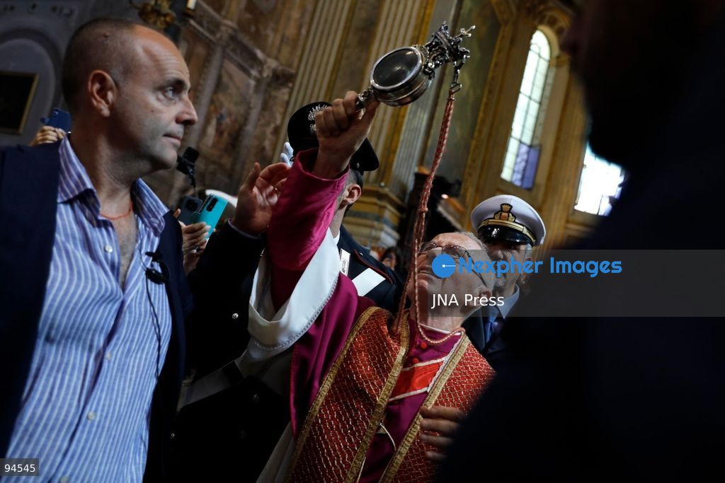 Every year, on September 19, thousands of people gather in Naples for the traditional ceremony of the liquefaction of the blood of Saint Januarius, the city’s patron saint. Religious groups and confraternities come together for the event, alongside faithful who believe they have received miracles, curious visitors, and people from across the city who come to pay tribute to the saint. For many, it is not only a religious ceremony but also a deeply emotional day of celebration, devotion, and community. The liquefaction of the blood is traditionally considered a good omen for Naples. When it does not occur, believers have historically associated it with difficult moments in the city’s history, including volcanic eruptions, earthquakes, and other disasters. Beyond its religious significance, the ceremony remains a powerful symbol of Naples’ faith, traditions, and cultural identity. (Photo by Alessia Cocca/JNA Press via Nexpher Images)