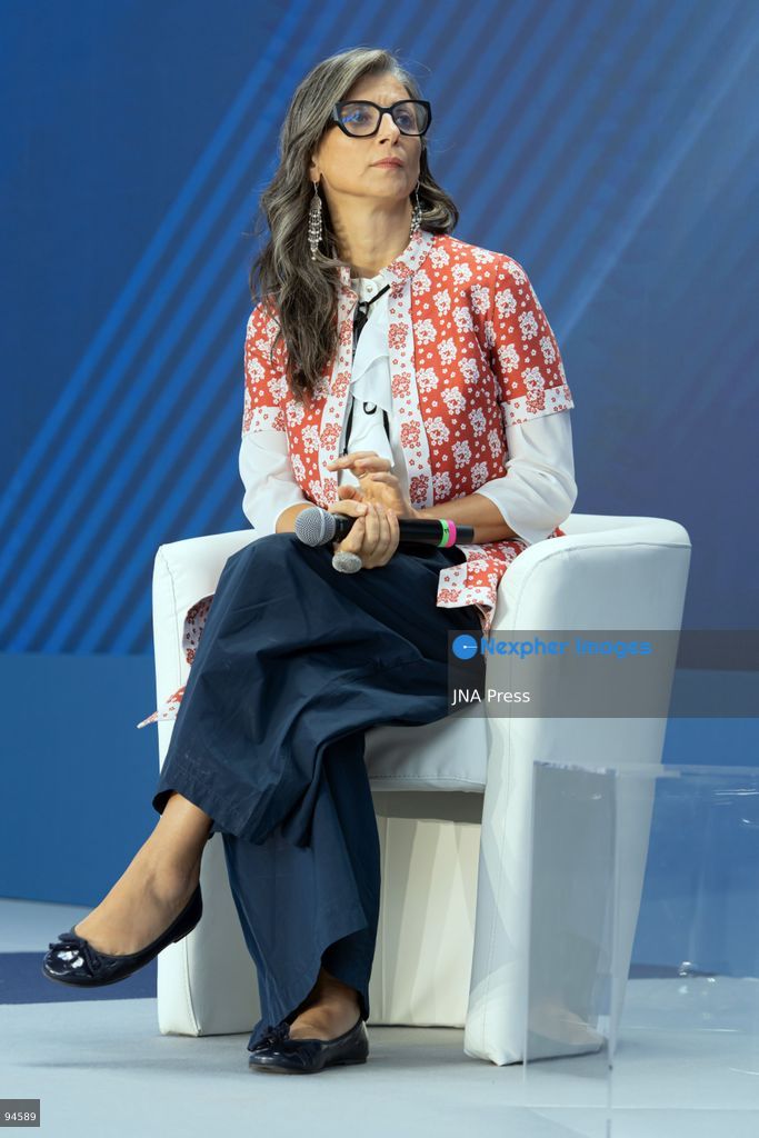 MILAN, ITALY, SEPTEMBER 19, 2026: Francesca Albanese, United Nations Special Rapporteur on the situation of human rights in the Palestinian territories occupied since 1967, speaks during the Five Star Movement’s “Nova – Parola all’Italia” assembly at the World Join Center in Milan. Albanese received a standing ovation as she addressed the gathering, speaking about the war in Gaza and criticizing Israel’s actions and international responses to the conflict. The two-day Nova event brings together members, experts and invited guests to discuss and vote on policy proposals developed through the movement’s nationwide participatory process. Photo by Calogero Russo / JNA Press. (Photo by calogero russo/JNA Press via Nexpher Images)