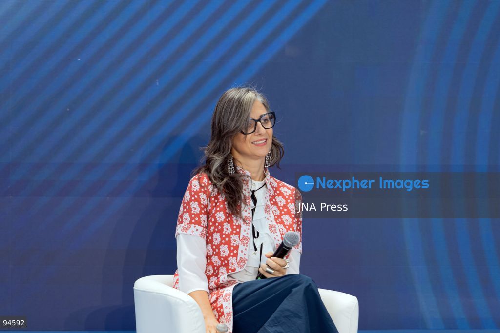 MILAN, ITALY, SEPTEMBER 19, 2026: Francesca Albanese, United Nations Special Rapporteur on the situation of human rights in the Palestinian territories occupied since 1967, speaks during the Five Star Movement’s “Nova – Parola all’Italia” assembly at the World Join Center in Milan. Albanese received a standing ovation as she addressed the gathering, speaking about the war in Gaza and criticizing Israel’s actions and international responses to the conflict. The two-day Nova event brings together members, experts and invited guests to discuss and vote on policy proposals developed through the movement’s nationwide participatory process. Photo by Calogero Russo / JNA Press. (Photo by calogero russo/JNA Press via Nexpher Images)