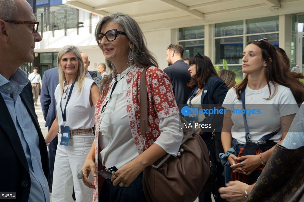 MILAN, ITALY, SEPTEMBER 19, 2026: Francesca Albanese, United Nations Special Rapporteur on the situation of human rights in the Palestinian territories occupied since 1967, speaks during the Five Star Movement’s “Nova – Parola all’Italia” assembly at the World Join Center in Milan. Albanese received a standing ovation as she addressed the gathering, speaking about the war in Gaza and criticizing Israel’s actions and international responses to the conflict. The two-day Nova event brings together members, experts and invited guests to discuss and vote on policy proposals developed through the movement’s nationwide participatory process. Photo by Calogero Russo / JNA Press. (Photo by calogero russo/JNA Press via Nexpher Images)