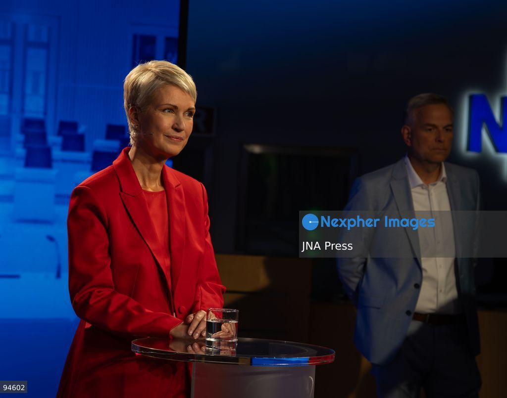 SCHWERIN, GERMANY, SEPTEMBER 16, 2026: Mecklenburg-Vorpommern Minister-President Manuela Schwesig of the Social Democratic Party (SPD) and AfD politician Leif-Erik Holm take part in a televised election debate at the NDR broadcasting center in Schwerin, ahead of the state election on September 20. The one-hour debate focused on issues including education, migration, energy and public broadcasting. Photo by Somaya Abdelrahman / JNA Press. (Photo by Somaya Abdelrahman/JNA Press via Nexpher Images)