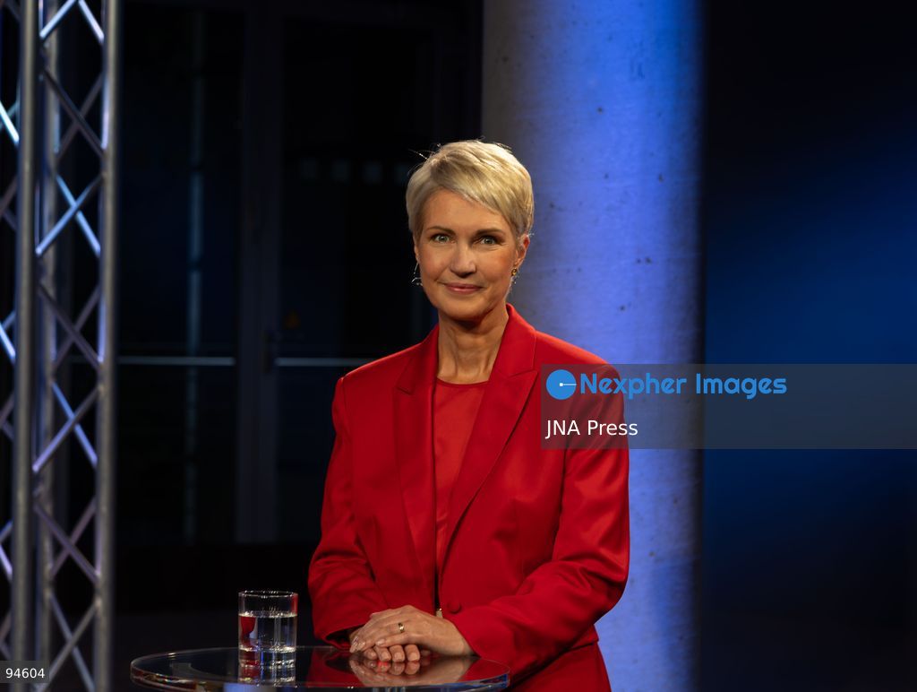 SCHWERIN, GERMANY, SEPTEMBER 16, 2026: Mecklenburg-Vorpommern Minister-President Manuela Schwesig of the Social Democratic Party (SPD) and AfD politician Leif-Erik Holm take part in a televised election debate at the NDR broadcasting center in Schwerin, ahead of the state election on September 20. The one-hour debate focused on issues including education, migration, energy and public broadcasting. Photo by Somaya Abdelrahman / JNA Press. (Photo by Somaya Abdelrahman/JNA Press via Nexpher Images)