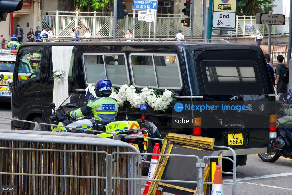 A hear of Tung Chee-hwa leaving the Hong Kong Funeral Home in North Point on September 20, 2026 in Hong Kong. Today, the funeral ceremony for Hong Kong's first Chief Executive, Tung Chee-hwa at the Hong Kong Funeral Home in North Point. (Photo by Kobe Li/Nexpher Images)