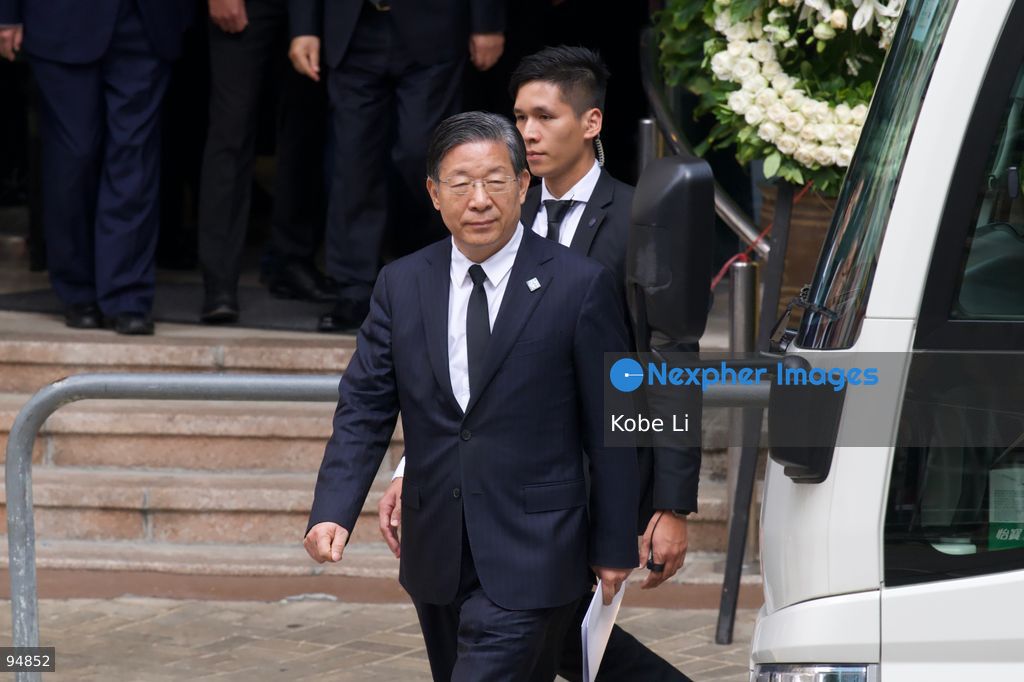 Wang Dongfeng, vice-chairman of the 14th National Committee leaving at the Hong Kong Funeral Home where Tung Chee-hwa’s funeral is being held on September 20, 2026 in Hong Kong. Tung Chee-hwa was Hong Kong’s first chief executive after the city’s handover from Britain to China. (Photo by Kobe Li/Nexpher Images)