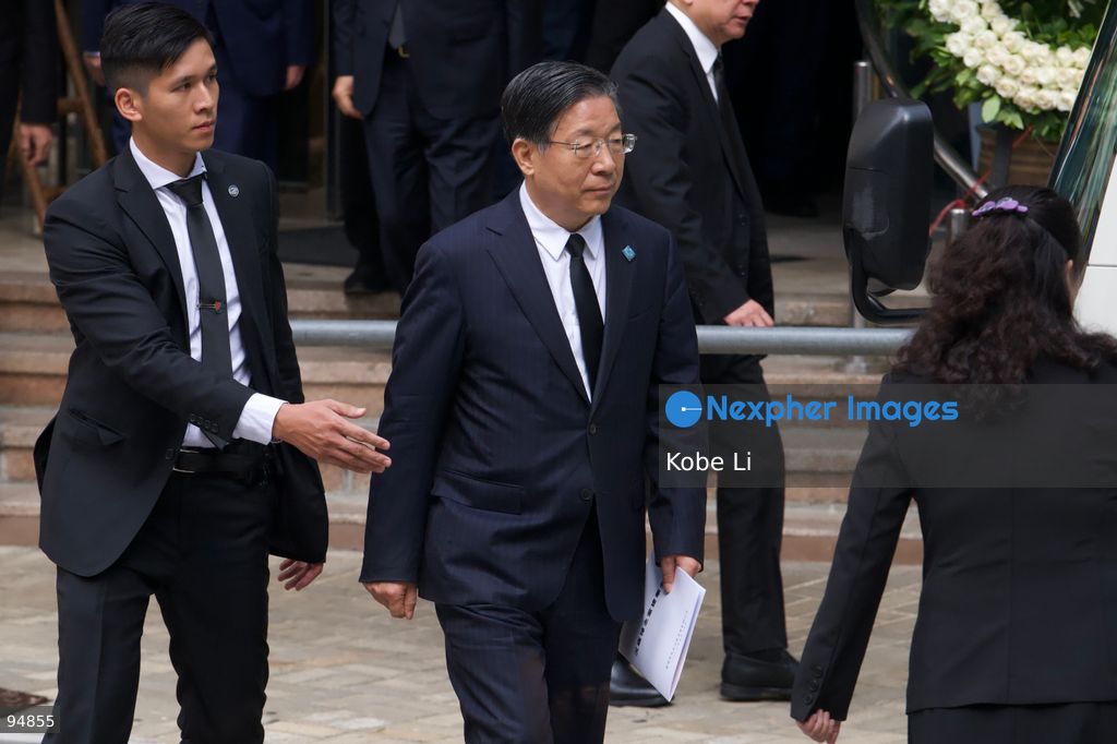 Wang Dongfeng, vice-chairman of the 14th National Committee leaving at the Hong Kong Funeral Home where Tung Chee-hwa’s funeral is being held on September 20, 2026 in Hong Kong. Tung Chee-hwa was Hong Kong’s first chief executive after the city’s handover from Britain to China. (Photo by Kobe Li/Nexpher Images)