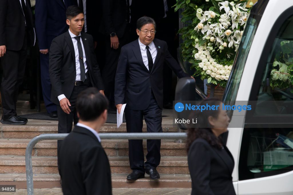 Wang Dongfeng, vice-chairman of the 14th National Committee leaving at the Hong Kong Funeral Home where Tung Chee-hwa’s funeral is being held on September 20, 2026 in Hong Kong. Tung Chee-hwa was Hong Kong’s first chief executive after the city’s handover from Britain to China. (Photo by Kobe Li/Nexpher Images)