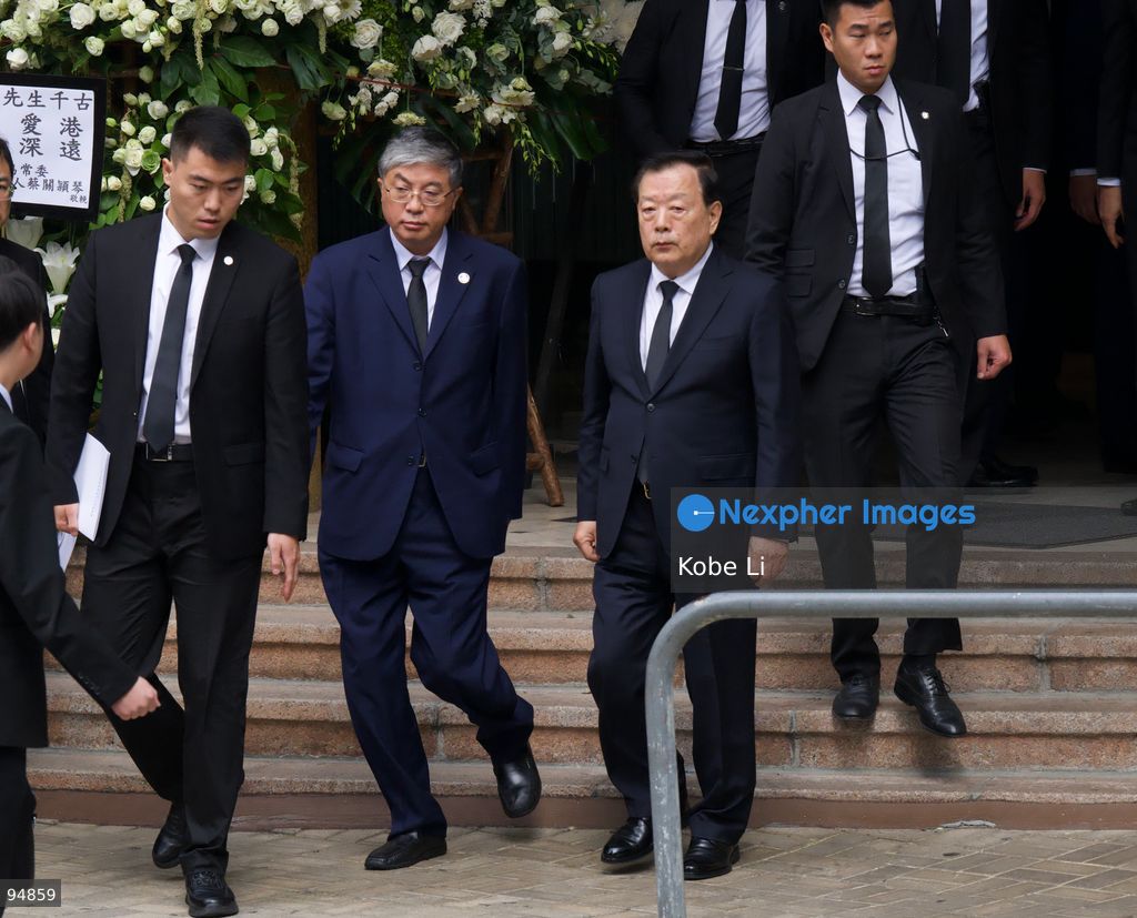Xia Baolong, Director of the Hong Kong and Macau Affairs Office leaving at the Hong Kong Funeral Home where Tung Chee-hwa’s funeral is being held on September 20, 2026 in Hong Kong. Tung Chee-hwa was Hong Kong’s first chief executive after the city’s handover from Britain to China. (Photo by Kobe Li/Nexpher Images)