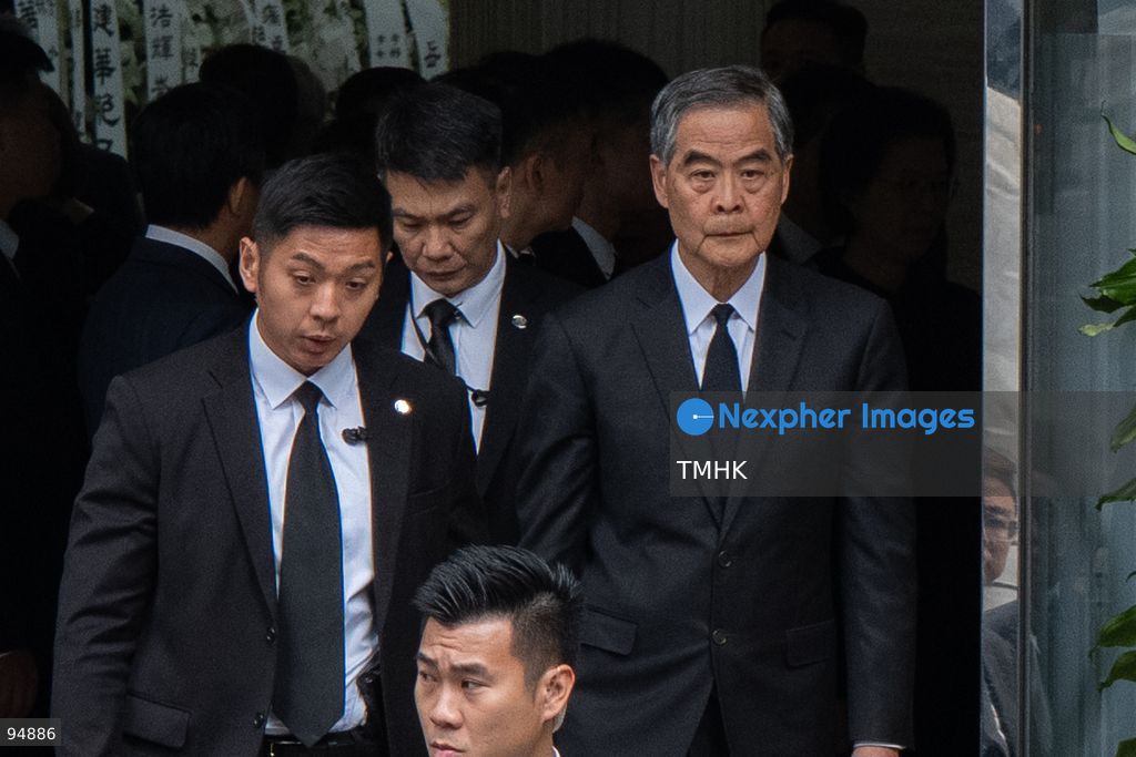 Vice Chairman of the National Committee of the CPPCC and former Chief Executive Leung Chun-ying leaves the Hong Kong Funeral Home following the funeral of Tung Chee-hwa on September 20, 2026 in Hong Kong. (Photo by Kevin Li/TMHK via Nexpher Images)