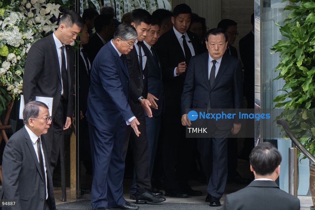Director of the Hong Kong and Macao Affairs Office Xia Baolong leaves the Hong Kong Funeral Home following the funeral service for former Chief Executive Tung Chee-hwa on September 20, 2026 in Hong Kong. (Photo by Kevin Li/TMHK via Nexpher Images)