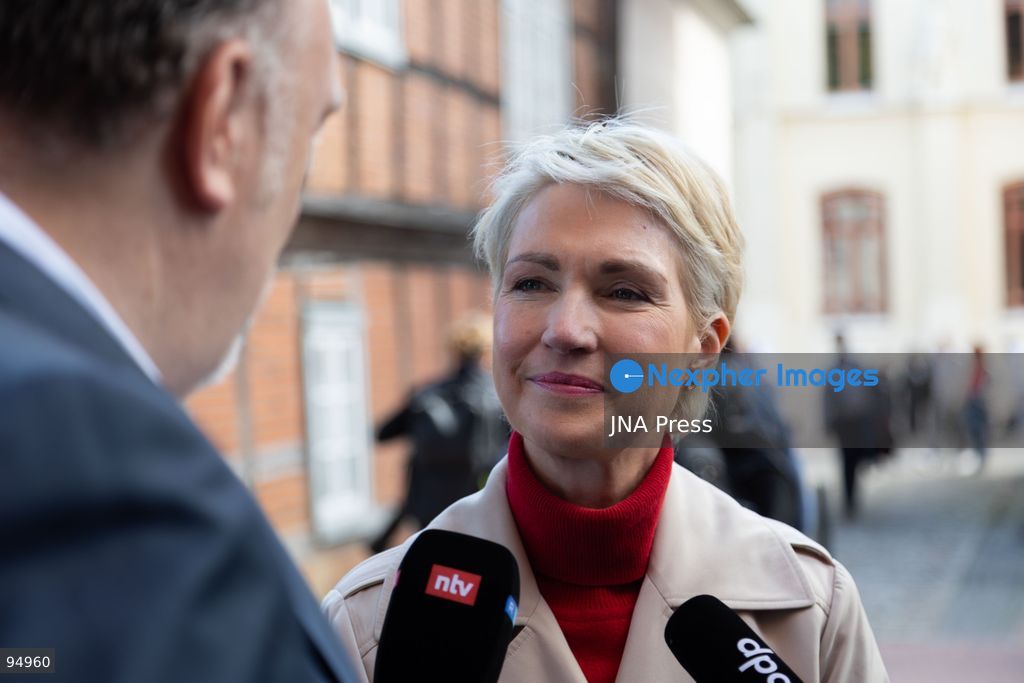 SCHWERIN, GERMANY, SEPTEMBER 20, 2026: Mecklenburg-Vorpommern Minister-President Manuela Schwesig of the Social Democratic Party (SPD) arrives with her husband, Stefan Schwesig, to cast her ballot at a polling station in Schwerin during the Mecklenburg-Vorpommern state election. Voters across the state are electing members of the regional parliament on Sunday. Photo by Somaya Abdelrahman / JNA Press. (Photo by Somaya Abdelrahman/JNA Press via Nexpher Images)