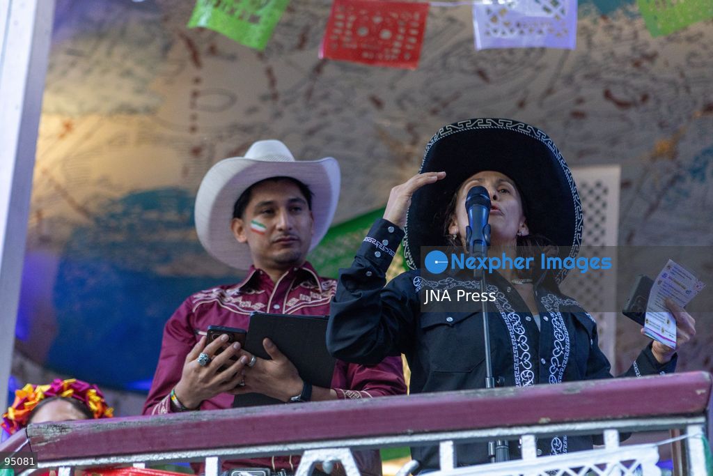 LEIPZIG, GERMANY, SEPTEMBER 19, 2026: Members of Leipzig’s Mexican community and visitors celebrate Mexico’s Independence Day at the Musikpavillon in Clara-Zetkin-Park. The cultural celebration featured live music, mariachi performances, traditional Mexican regional dances, food and activities for children, including piñata-making. Photo by Maria Castro / JNA Press. (Photo by Maria Castro/JNA Press via Nexpher Images)