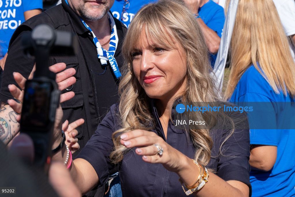 PONTIDA, BERGAMO, ITALY, SEPTEMBER 20, 2026: Lega leader Matteo Salvini addresses supporters during the party’s annual rally in Pontida, in the province of Bergamo. During the gathering, Salvini announced Silvia Sardone as Lega’s candidate for mayor of Milan ahead of the 2027 municipal election. Sardone said she was prepared to take part in a center-right primary to determine the coalition’s eventual mayoral candidate. The annual Pontida gathering also took place amid debate within the party over its leadership and future political direction. Photo by Leonaedo Garavgila/ JNA Press. (Photo by Leonardo Garavaglia/JNA Press via Nexpher Images)