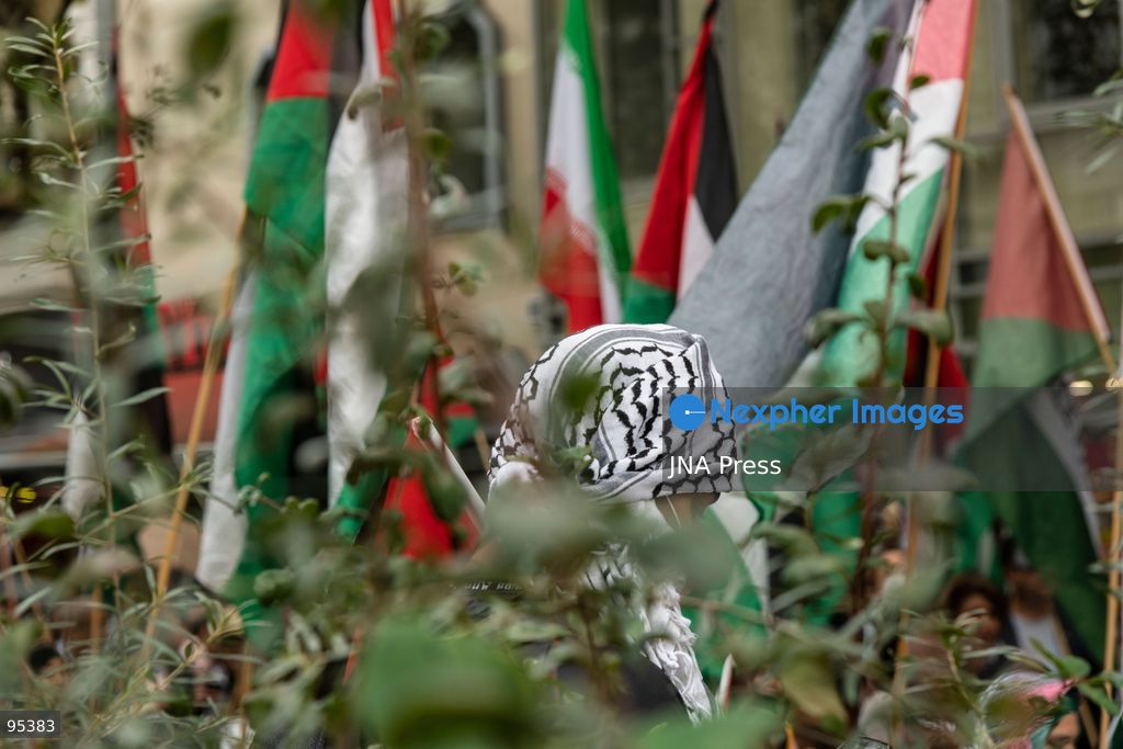 BERLIN, GERMANY, SEPTEMBER 19, 2026: Pro-Palestinian demonstrators march through Berlin’s Schöneberg district during a protest in solidarity with Palestinians and against Israel’s military actions. Organizers and participants called for an end to the war and accused Israel of genocide and ethnic cleansing in the occupied Palestinian territories. Around 400 people took part in the demonstration, according to the photographer. Photo by Andres Trujilo / JNA Press. (Photo by AndrÃ©s Trujillo/JNA Press via Nexpher Images)