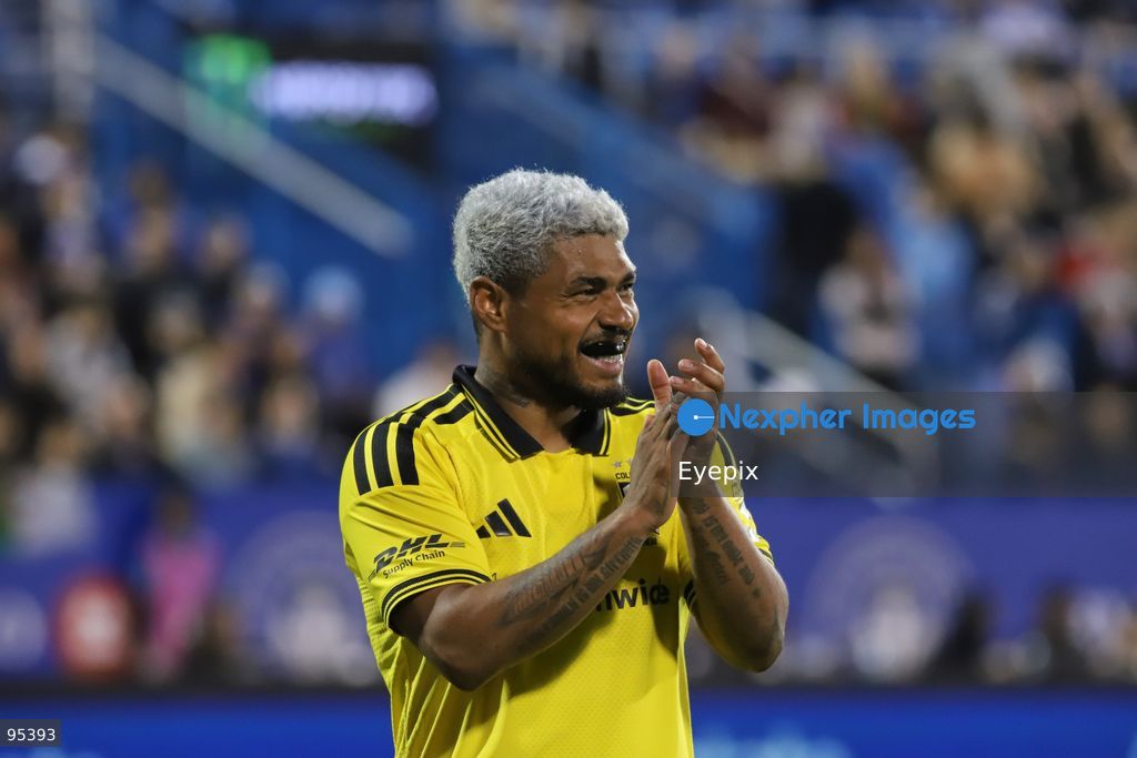 Josef Martínez #77 of Columbus Crew looks on during the match between CF Montreal and Columbus Crew at Saputo Stadium. on September 19, 2026 in Montreal, Canada. (Photo by Horacio Zamora/ Eyepix Group) (Photo by Horacio Zamora/ Eyepix Group/Eyepix via Nexpher Images)