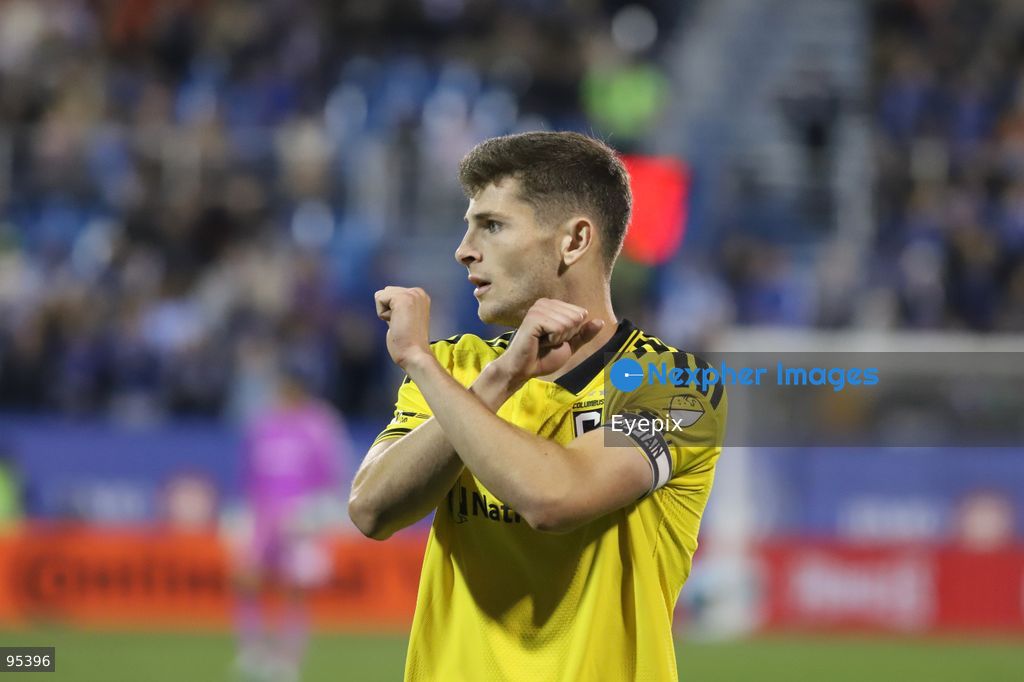 Sean Zawadzki #25 of Columbus reacts during the match between CF Montreal and Columbus Crew at Saputo Stadium. on September 19, 2026 in Montreal, Canada. (Photo by Horacio Zamora/ Eyepix Group) (Photo by Horacio Zamora/ Eyepix Group/Eyepix via Nexpher Images)