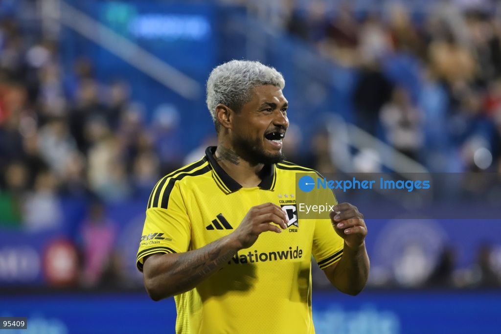 Josef Martínez #77 of Columbus Crew looks on during the match between CF Montreal and Columbus Crew at Saputo Stadium. on September 19, 2026 in Montreal, Canada. (Photo by Horacio Zamora/ Eyepix Group) (Photo by Horacio Zamora/ Eyepix Group/Eyepix via Nexpher Images)