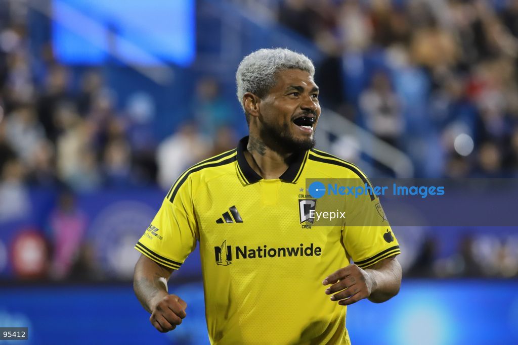 Josef Martínez #77 of Columbus Crew looks on during the match between CF Montreal and Columbus Crew at Saputo Stadium. on September 19, 2026 in Montreal, Canada. (Photo by Horacio Zamora/ Eyepix Group) (Photo by Horacio Zamora/ Eyepix Group/Eyepix via Nexpher Images)