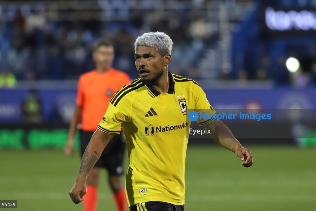 Josef Martínez #77 of Columbus Crew looks on during the match between CF Montreal and Columbus Crew at Saputo Stadium. on September 19, 2026 in Montreal, Canada. (Photo by Horacio Zamora/ Eyepix Group) (Photo by Horacio Zamora/ Eyepix Group/Eyepix via Nexpher Images)