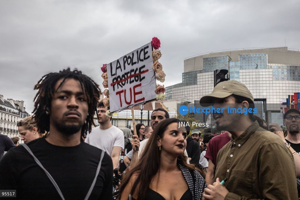 PARIS, FRANCE, SEPTEMBER 20, 2026: Demonstrators gather at Place de la République in Paris during a protest against a proposed law granting police and gendarmes a presumption that their use of firearms complied with legal requirements. Opponents have dubbed the legislation a “licence to kill,” arguing that it could weaken accountability for police shootings. Around 21,000 people joined the Paris demonstration, according to police. Gendarmes used tear gas as tensions escalated during the protest. Photo by Nadia Caimi / JNA Press (Photo by Nadia Caimi/JNA Press via Nexpher Images)