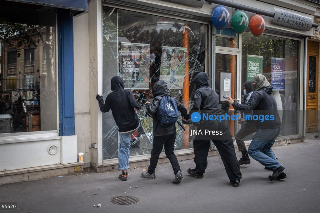 PARIS, FRANCE, SEPTEMBER 20, 2026: Demonstrators gather at Place de la République in Paris during a protest against a proposed law granting police and gendarmes a presumption that their use of firearms complied with legal requirements. Opponents have dubbed the legislation a “licence to kill,” arguing that it could weaken accountability for police shootings. Around 21,000 people joined the Paris demonstration, according to police. Gendarmes used tear gas as tensions escalated during the protest. Photo by Nadia Caimi / JNA Press (Photo by Nadia Caimi/JNA Press via Nexpher Images)